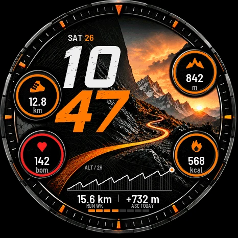 Runner watch face preview